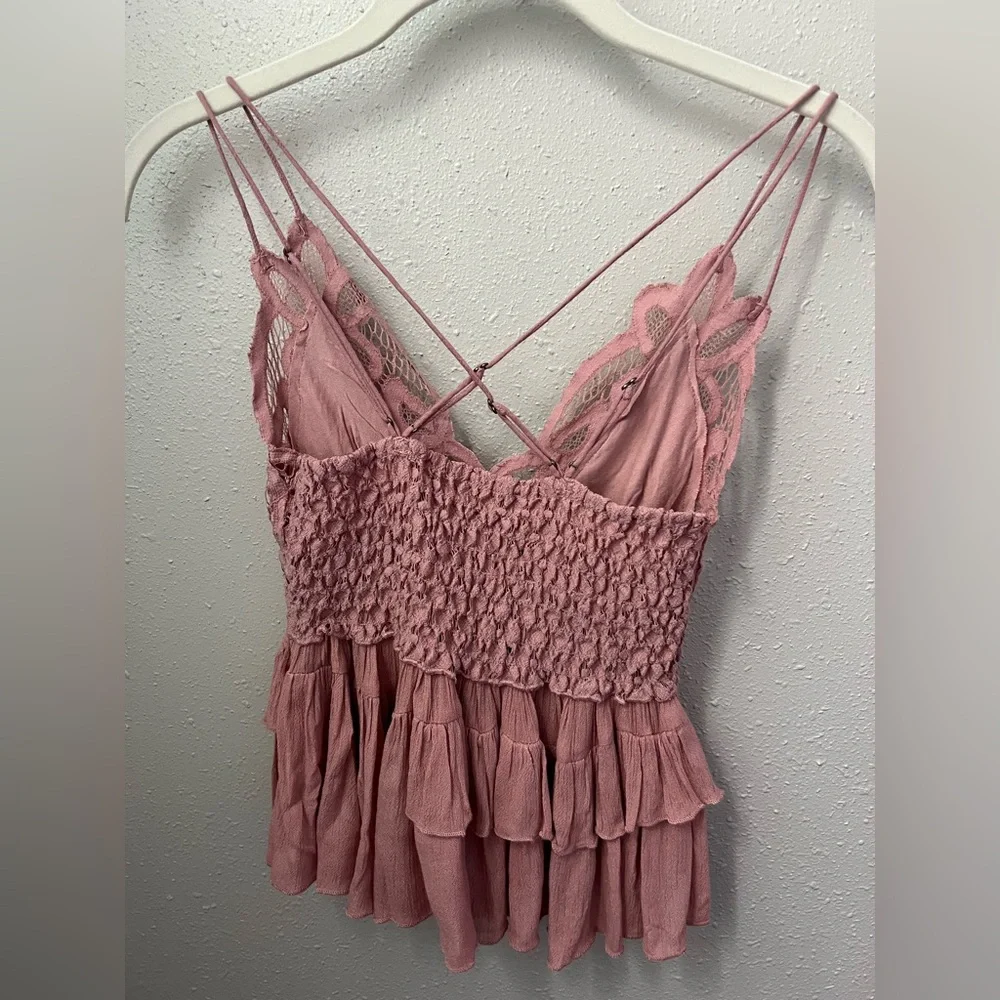 Free People Adella Cami In Mauve Size XS New